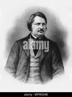 Honoré de Balzac (1799-1850), Ende 1840. Stockfoto