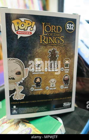 Der Herr der Ringe POP! Collectible Charakter, NYC, USA Stockfoto