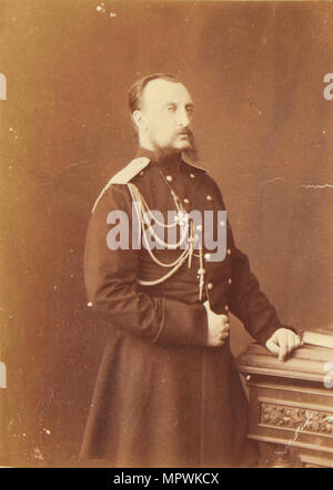 Portrait of Grand Duke Nicholas Nikolaevich (der Ältere) von Russland (1831-1891), C. 1874. Stockfoto