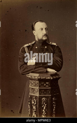 Portrait of Grand Duke Nicholas Nikolaevich (der Ältere) von Russland (1831-1891), 1874. Stockfoto