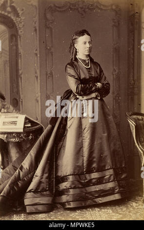 Bildnis der Großfürstin Alexandra Petrovna von Russland (1838-1900), Prinzessin von Oldenburg, 1874. Stockfoto