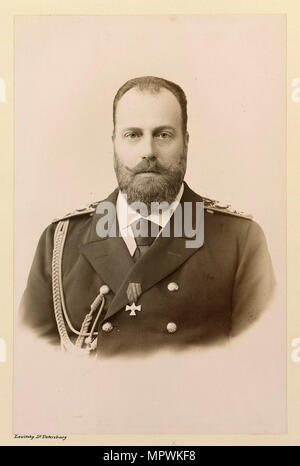 Portrait des Großfürsten Alexei Alexandrowitsch von Russland (1850-1908), ca 1894. Stockfoto