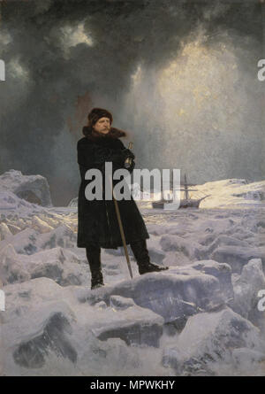 Portrait der Arctic explorer Baron Adolf Erik Nordenskiöld (1832-1901), 1886. Stockfoto