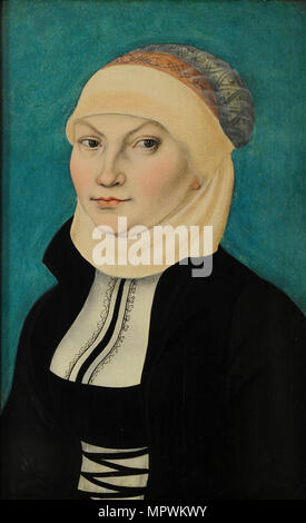 Portrait von Katharina Luther, geborene Katharina von Bora (1499-1552), 1528. Stockfoto