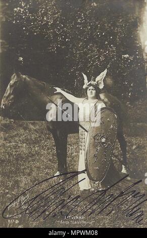 Die opernsängerin Félia Litvinne (1860-1936) als Brünnhilde in Die Walküre (Die Walküre) von R.Wagner Stockfoto