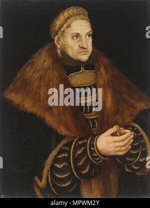 Porträt von Friedrich III., Kurfürst von Sachsen (1463-1525), ca 1515. Stockfoto