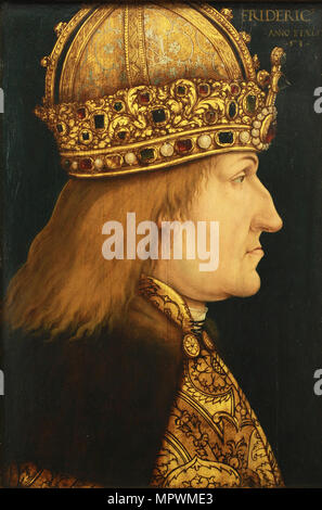 Porträt von Friedrich III (1415-1493), Kaiser des Heiligen Römischen Reiches, C. 1510. Stockfoto