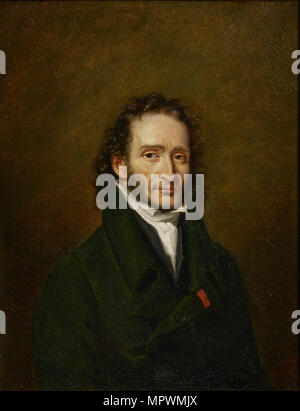 Portrait von Niccolò Paganini (1782-1840). Stockfoto