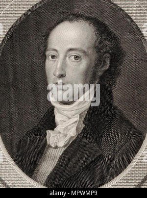 Portrait des Komponisten Johann Anton André (1775-1842), 1800. Stockfoto