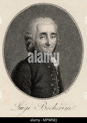 Portrait des Komponisten Luigi Boccherini (1743-1805), frühe 19. Cen.. Stockfoto