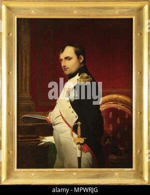 Napoleon I. in seiner Studie 1807, 1837. Stockfoto