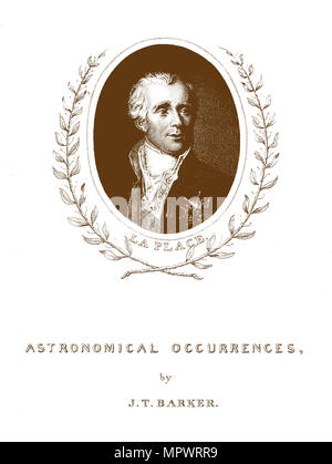 Pierre Simon Marquis de Laplace (1745-1827). Stockfoto