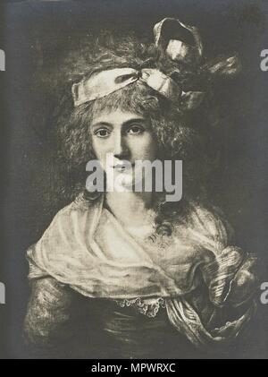 Portrait von anne-josèphe Théroigne de Méricourt (1762-1817), 1788. Stockfoto