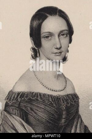 Portrait von Clara Schumann (1819-1896), 1838. Stockfoto