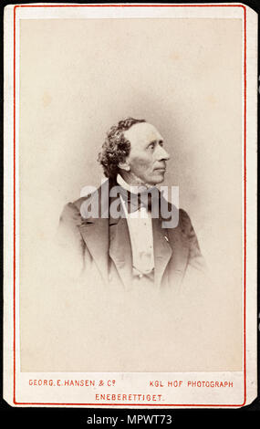 Portrait von Hans Christian Andersen (1805-1875), C. 1871. Stockfoto