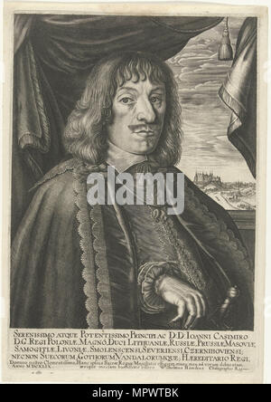 Portrait von John II Casimir Vasa (1609-1672), König von Polen und Großfürst von Litauen, 1649. Stockfoto