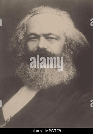 Porträt von Karl Marx (1818-1883). Stockfoto