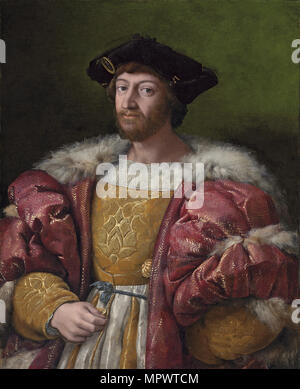 Portrait von Lorenzo II. de' Medici, Herzog von Urbino (1492-1519), ca 1518. Stockfoto