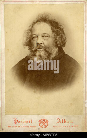 Portrait von Michail Alexandrowitsch Bakunin (1814-1876), ca 1860. Stockfoto