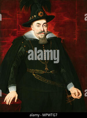 Portrait von Sigismund III Vasa, König von Polen (1566-1632), 1620. Stockfoto