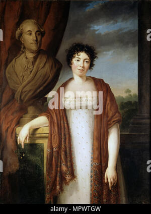 Porträt des Autors Baronne Anne Louise Germaine de Staël (1766-1817). Stockfoto