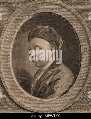 Portrait des Komponisten Johann Adam Hiller (1728-1804), 1780. Stockfoto