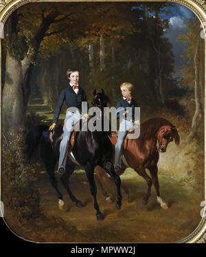 Prinz Philippe von Orléans (1838-1894), Comte de Paris und seinem Bruder, Robert d'Orléans (1840-1910) Stockfoto