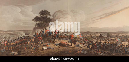 Die Schlacht von Quatre Bras am 16. Juni 1815, 1816. Stockfoto