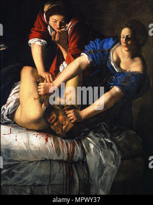 Judith enthaupteten Holofernes, 1617. Stockfoto