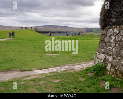 Besucherzentrum im Culloden Moor in der Nähe von Inverness, Scottish Highlands, Ort der Schlacht von Culloden, 16. April 1746. Stockfoto