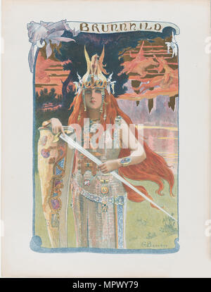 Brunhilde, 1899. Stockfoto
