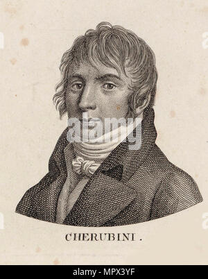 Portrait des Komponisten Luigi Cherubini (1760-1842). Stockfoto