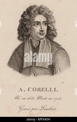 Portrait des Komponisten Arcangelo Corelli (1653-1713). Stockfoto