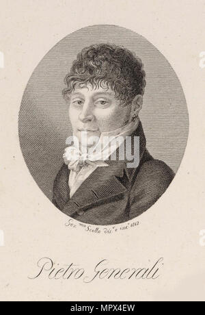 Portrait des Komponisten Pietro Generali (1773-1832), 1812. Stockfoto