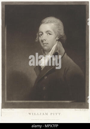 William Pitt der Jüngere (1759-1806), 1799. Stockfoto