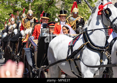 Königliche Hochzeit von Harry und Meghan Markle Mai 2018 Stockfoto