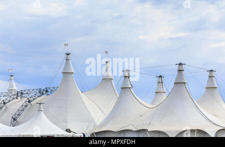 Big Top Zirkuszelt, Winnipeg, Manitoba, Kanada Stockfoto