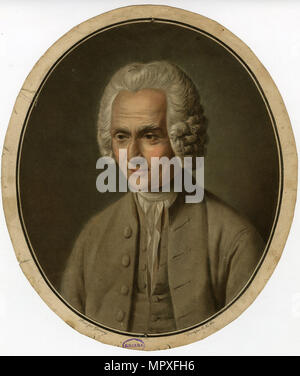Portrait von Jean-Jacques Rousseau (1712-1778), 1791. Stockfoto