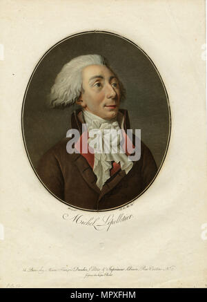 Portrait von louis-michel Le Peletier, Marquis de Saint-Fargeau (1760-1793), 1794. Stockfoto