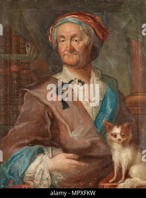 Portrait von Christopher Polhem (1661-1751), 1755. Stockfoto