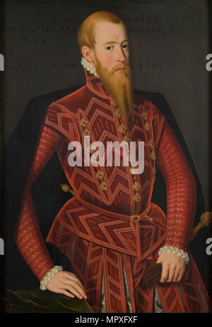 Porträt von König Erik XIV. von Schweden (1533-1577). Stockfoto