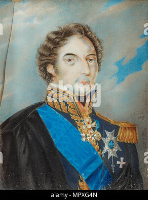 Porträt von Charles XIV John (1763-1844), König von Schweden, 1829. Stockfoto