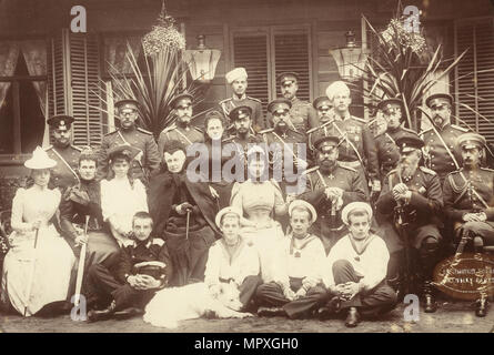 Die romanows: Die Familie der Kaiser Alexander III., 1892. Stockfoto