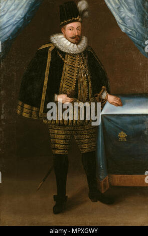 Portrait von Sigismund III Vasa, König von Polen (1566-1632), 1600. Stockfoto