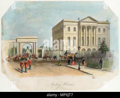 Apsley House, Hyde Park Corner, London, 1850. Artist: Unbekannt. Stockfoto