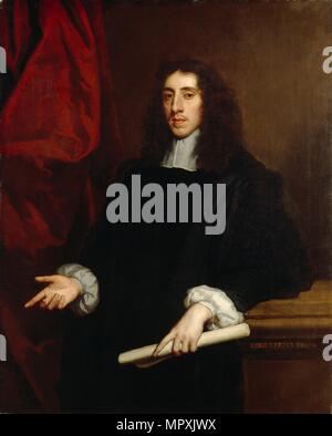 "Portrait von Heneage Fink, 1st Earl of Nottingham, Herr Halter", aus dem 17. Jahrhundert. Artist: Peter Lely. Stockfoto