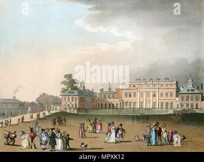 Buckingham Palace, London, 1809. Artist: Charles Augustus Pugin. Stockfoto