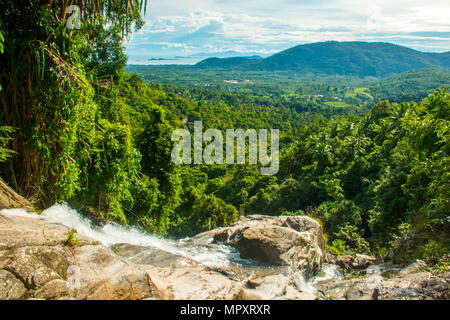 Na Muang 2 Wasserfall, Koh Samui, Thailand Stockfoto