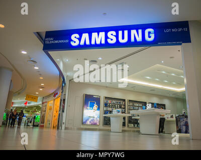 Penang, Malaysia - 19.August 2017: Samsung store in der Shopping Mall. Samsung Electronics Co., Ltd. ist ein Südkoreanischen multinationalen Electronics Company hea Stockfoto