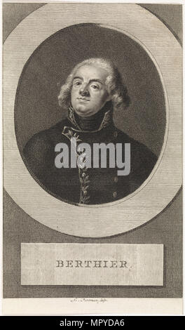 Louis Alexandre Berthier, Prince de Wagram, Duc de Valangin, Fürst von Neuenburg (1753-1815), Marsha Stockfoto